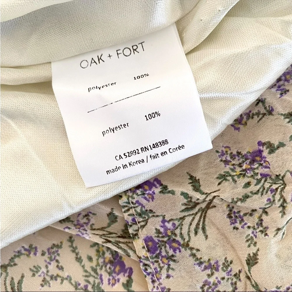 Oak and Fort Midi Floral Dress - Picture 10 of 12